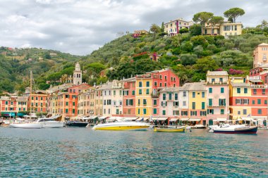 Portofino. Ligurya tatil beldesi.