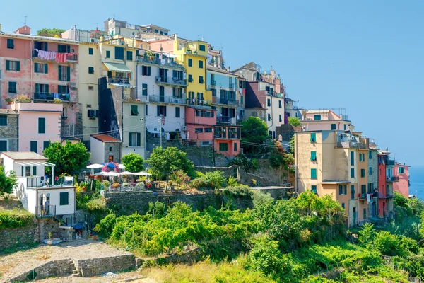 Corniglia. Gamla italienska byn. — Stockfoto