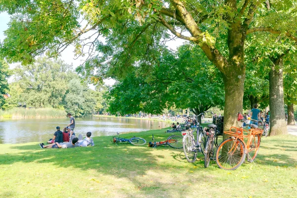 Amsterdam. Municipal park Vondelpark. — Stock Photo, Image