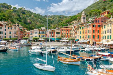 Portofino. Ligurya tatil beldesi.
