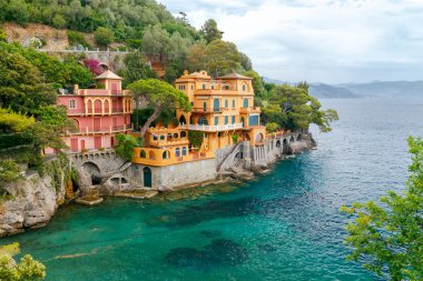 Portofino. Kıyı şeridi Cinque Terre.
