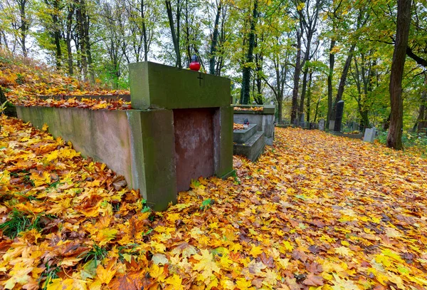 Львов. Лычаковское кладбище. — стоковое фото