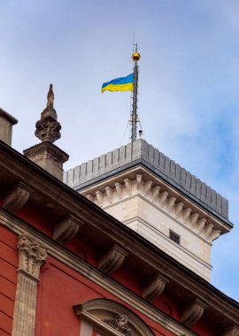 Lviv. Eski şehrin mimarisi..