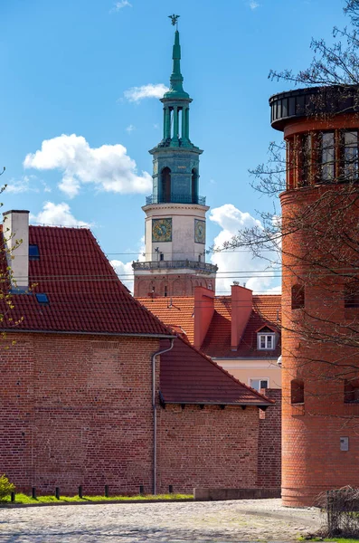 Poznan. La torre principale del vecchio municipio. — Foto Stock