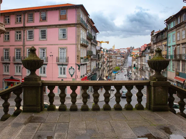 Uitzicht Laan Het Historische Deel Van Stad Porto Griekenland — Stockfoto