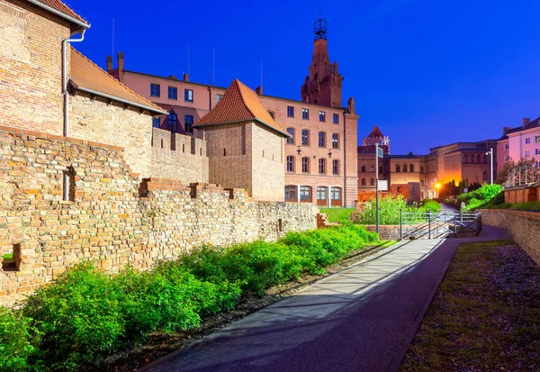 Poznan. The red brick building of the city fire station. — Stock Photo, Image