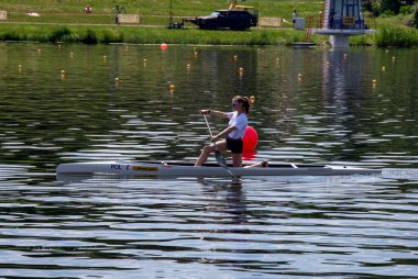 Poznan. Uluslararası kano ve kano yarışmaları.