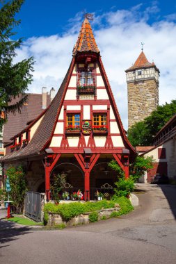 Rothenburg ob der Tauber. Eski bir ortaçağ demircisi..