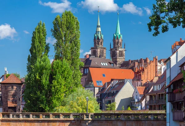 Parte histórica del casco antiguo de Nuremberg, Franconia, Alemania. —  Fotos de Stock
