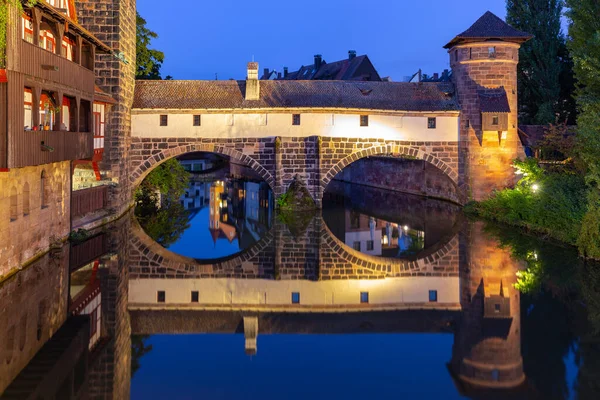 Historisch deel van de oude stad Neurenberg, Frankenland, Duitsland. — Stockfoto