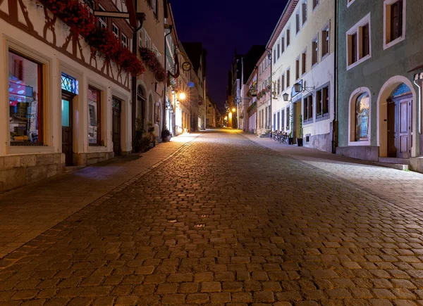 Ротенбург-об-дер-Таубер. Старый знаменитый средневековый на закате. — стоковое фото