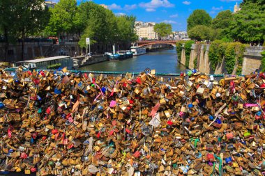Fransa, paris, köprü ile kilitleri