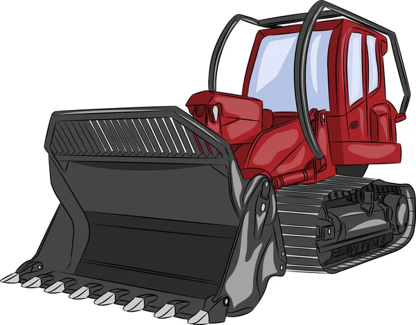 Vector bulldozer — Stock Vector