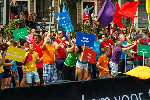 Amsterdam  Gay Pride 2014 — Stock Photo, Image