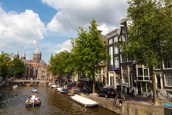 Los canales de Amsterdam — Foto de Stock