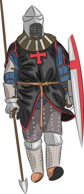 vektör Ortaçağ Şövalyesi