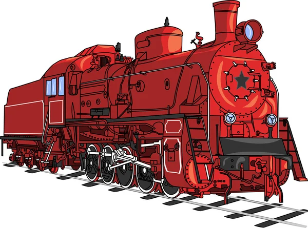 Tren locomotora vector . — Archivo Imágenes Vectoriales