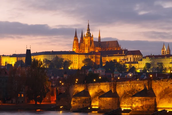 Prag Kalesi manzarası. Çek Cumhuriyeti. — Stok fotoğraf