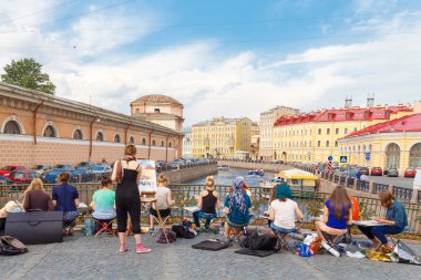 Petersburg. Tiyatro Köprüsü.