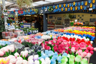 Amsterdam flower market. clipart
