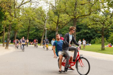 Bicyclists Amsterdam.