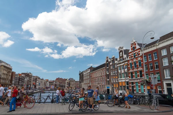 Canais de amsterdam . — Fotografia de Stock