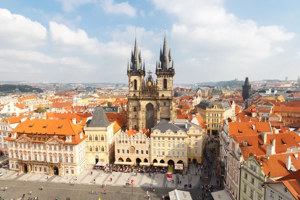 Vedere din Praga de la o înălțime . — Fotografie, imagine de stoc