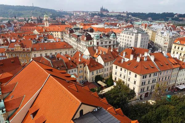 Vedere din Praga de la o înălțime . — Fotografie, imagine de stoc