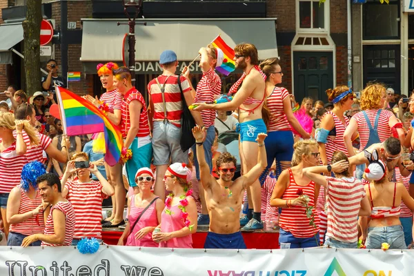 Amsterdam Gay Pride 2014. — Stockfoto