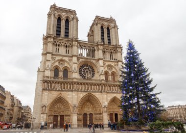 Paris. Notre Dame. Noel.