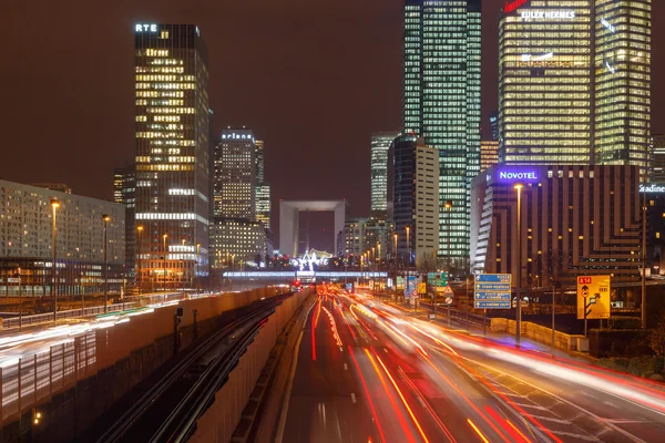 Paris. Night Defense. — Stock Photo, Image