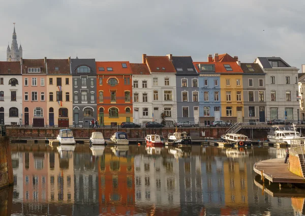 Gent. Floden Leie. — Stockfoto