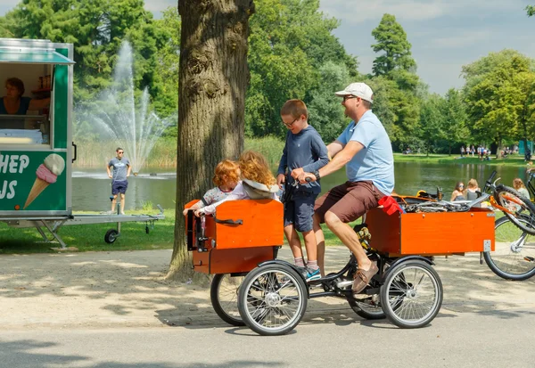 Bicyclists Amsterdam.