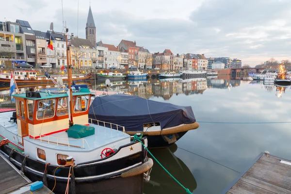 Gent. Floden Leie. — Stockfoto