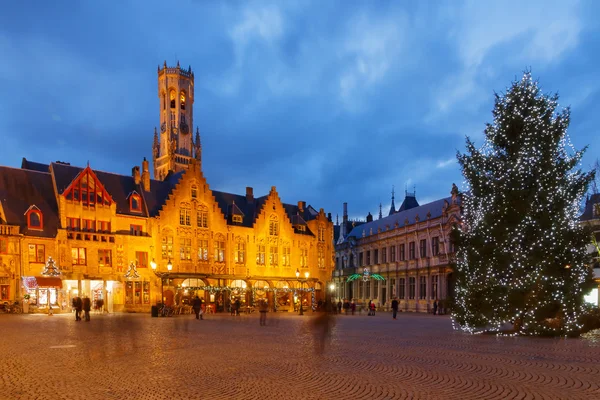 Bruges karácsonykor. — Stock Fotó