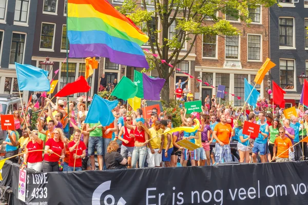 Амстердамский гей-прайд 2014 . — стоковое фото