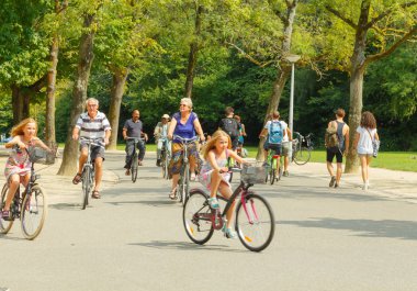 Bicyclists Amsterdam.