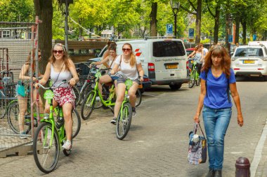 Bicyclists Amsterdam.