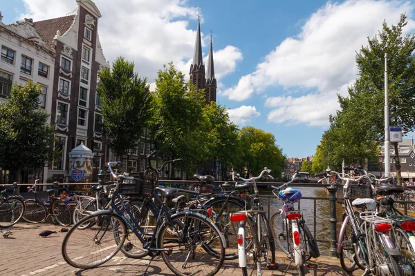 Canais de amsterdam . — Fotografia de Stock