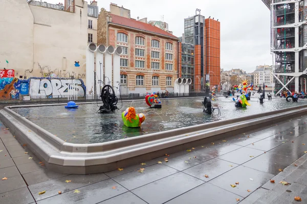 Paris. Stravinsky Fountain. — Stock Photo, Image