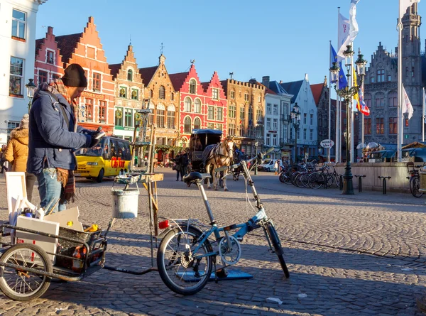 Bruges ruas . — Fotografia de Stock