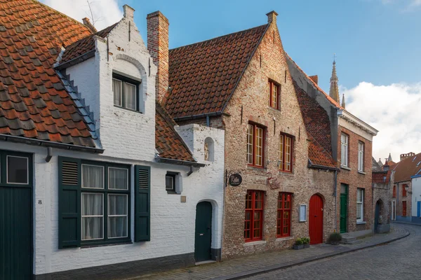 Bruges. Eski sokak. — Stok fotoğraf