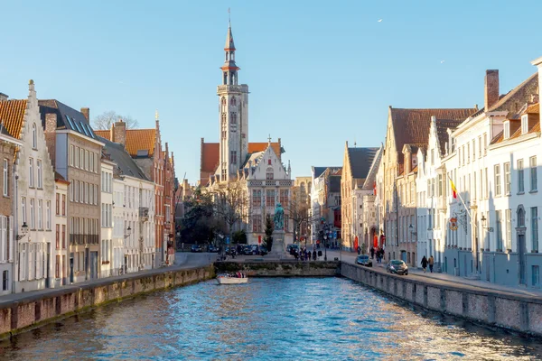 Kanal Spiegel Rei, Bruges — Stok fotoğraf