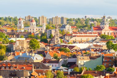 Vilnius. Şehrin sokaklarında.