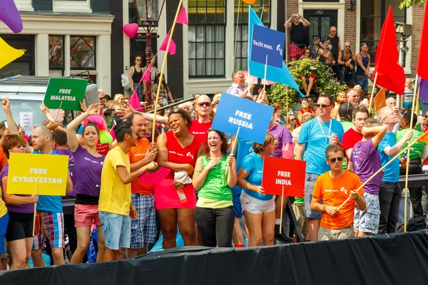 Amsterdam Gay Pride 2014. — Stockfoto