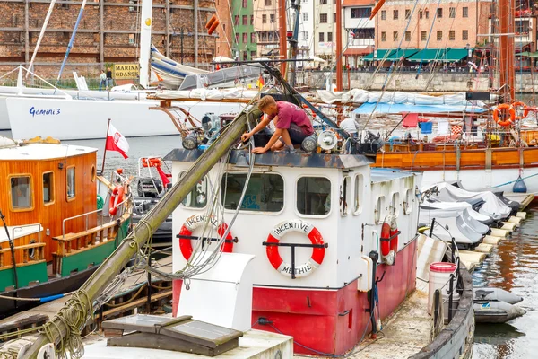 Gdansk. Hamnstad. — Stockfoto