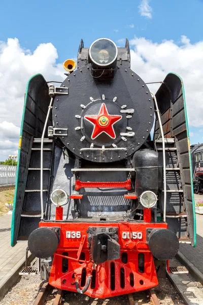 Eski buharlı lokomotif. — Stok fotoğraf