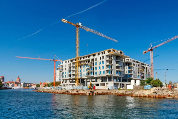 Construcción de un complejo residencial . — Foto de Stock