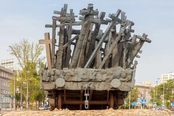 Варшава. Памятник погибшим на востоке . — стоковое фото