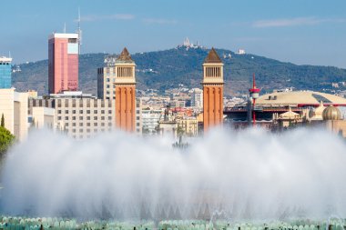 Barcelona'da sihirli Çeşmesi.